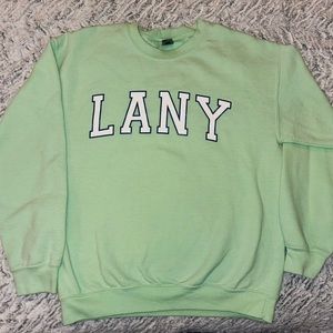 LANY Lime Green Crewneck Band Merch